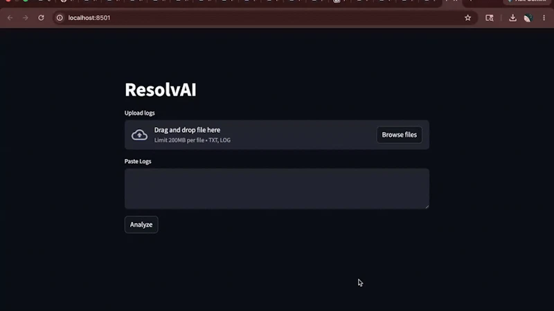 ResolvAI screenshot 1 (video preview)