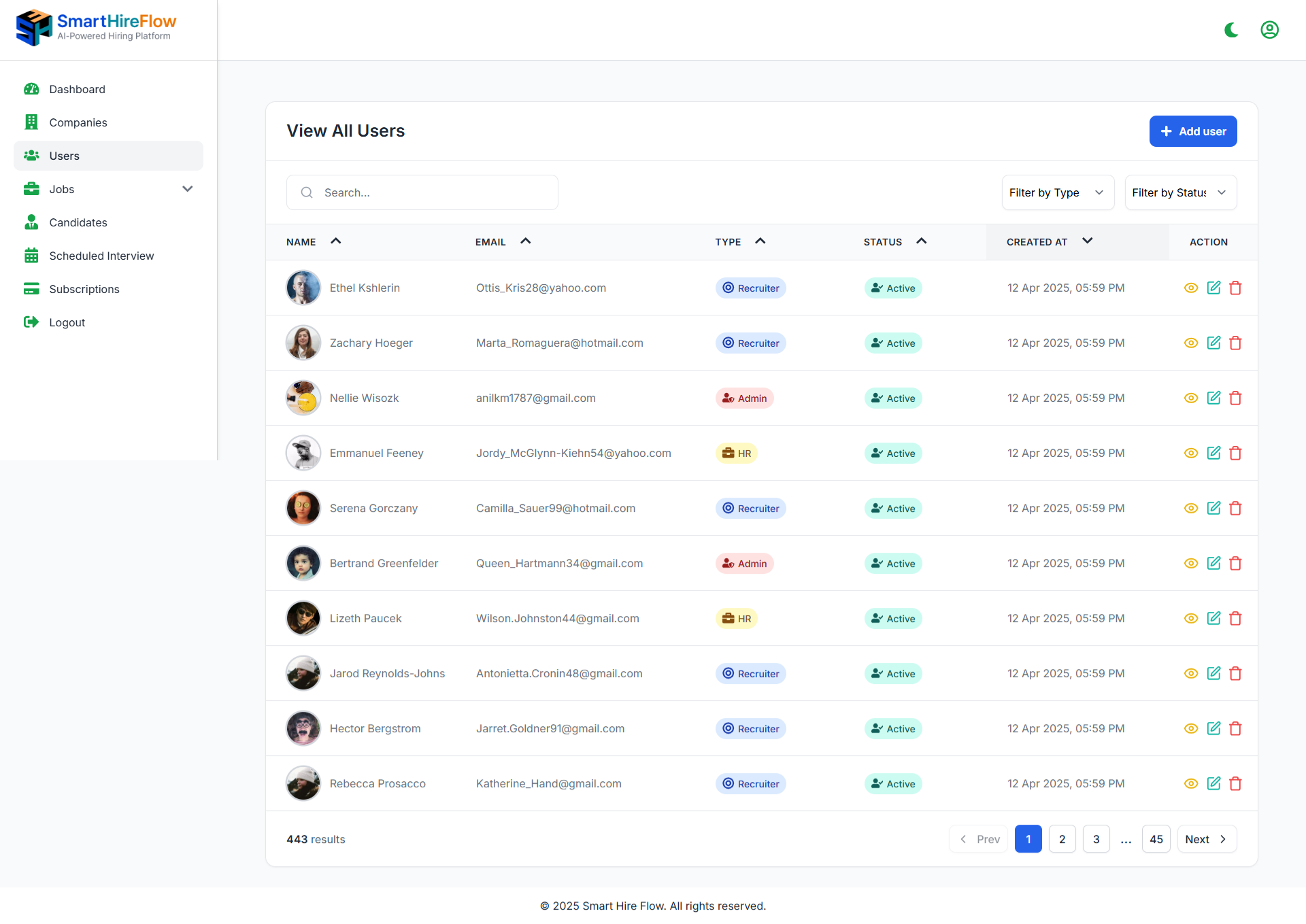 SmartHireFlow gallery image