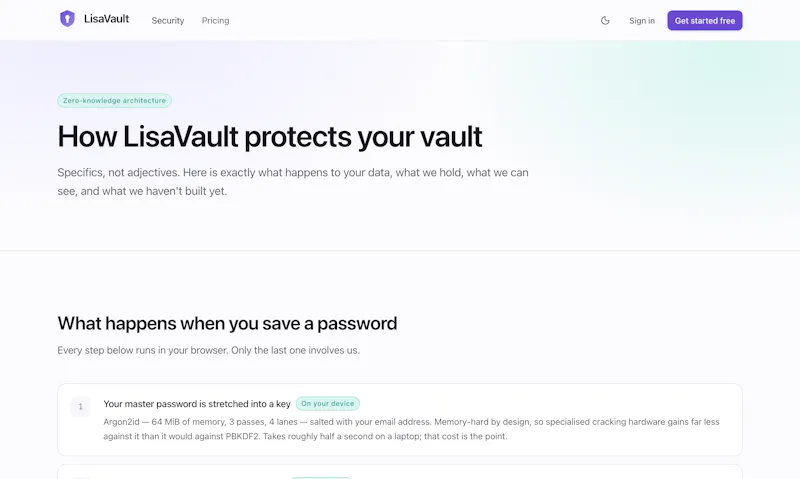 LisaVault screenshot 4