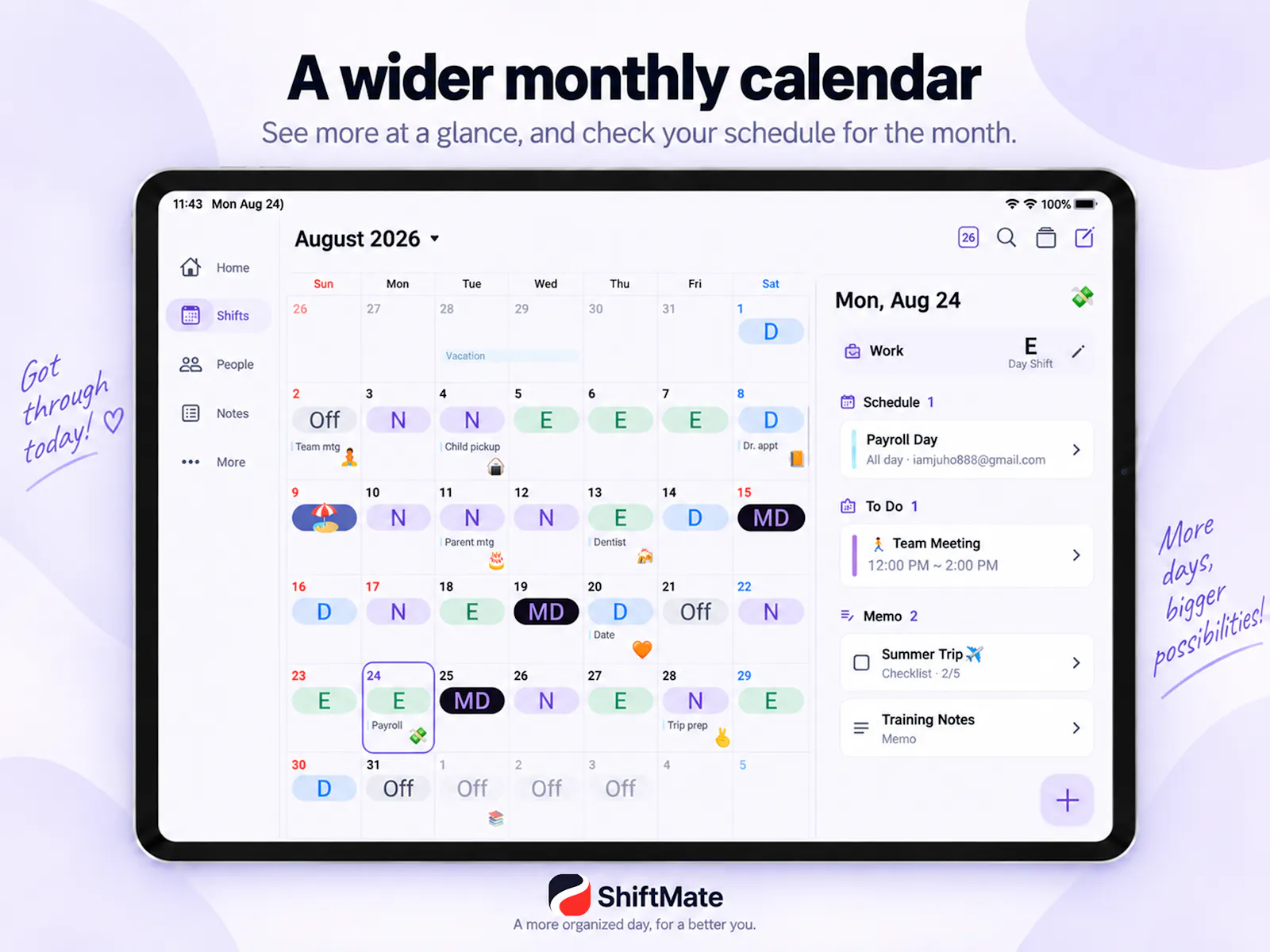 ShiftMate - Nurse shift calendar screenshot 11