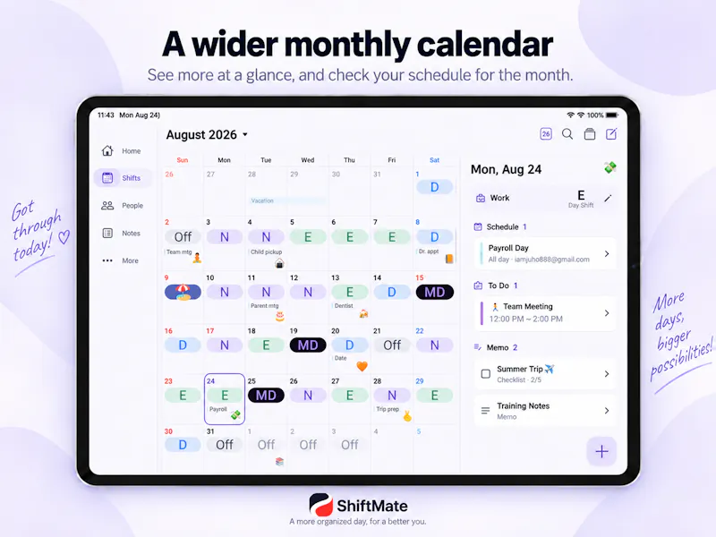ShiftMate - Nurse shift calendar screenshot 11