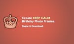 Keep Calm Birthday Photo Frames image