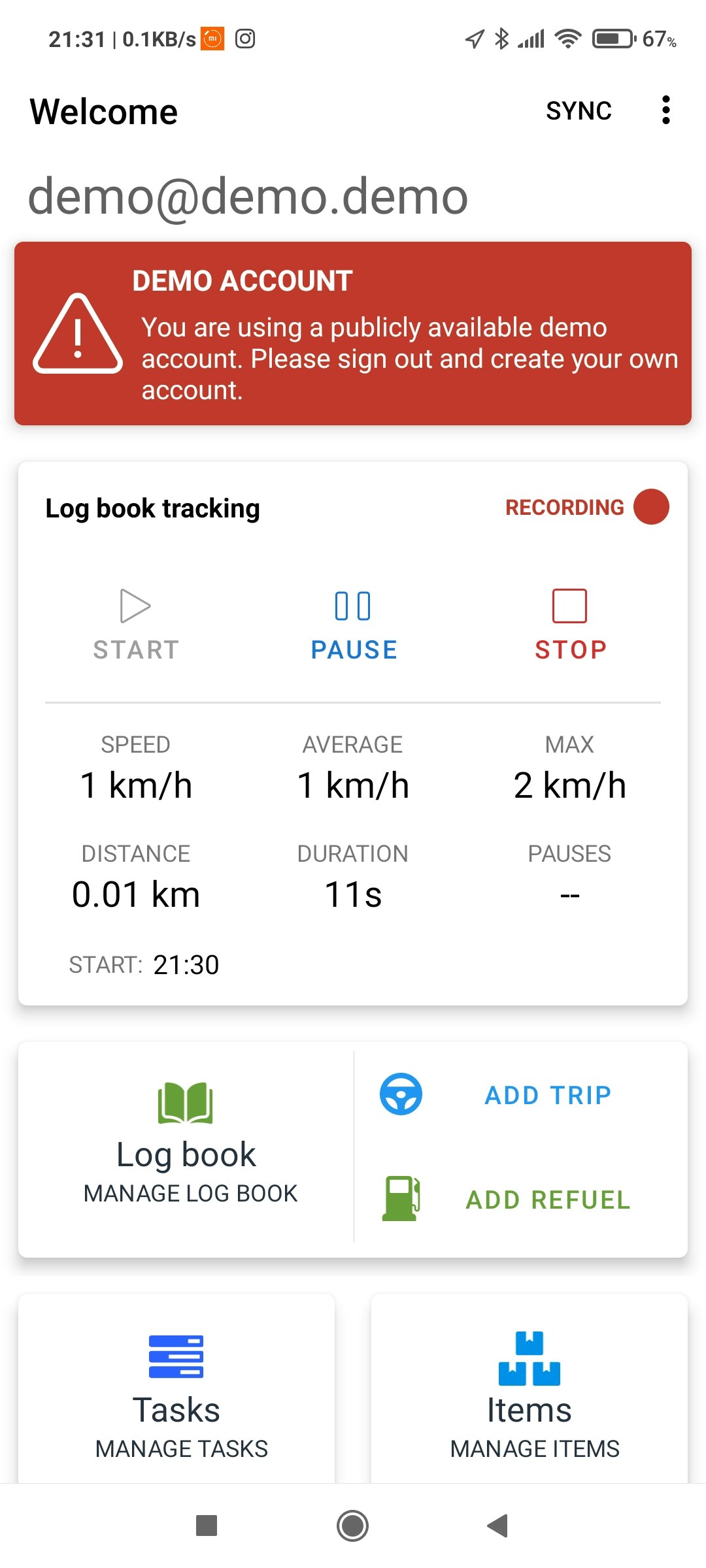 Logbook and fleet management app gallery image