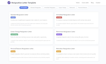 Resignation Letter Template gallery image