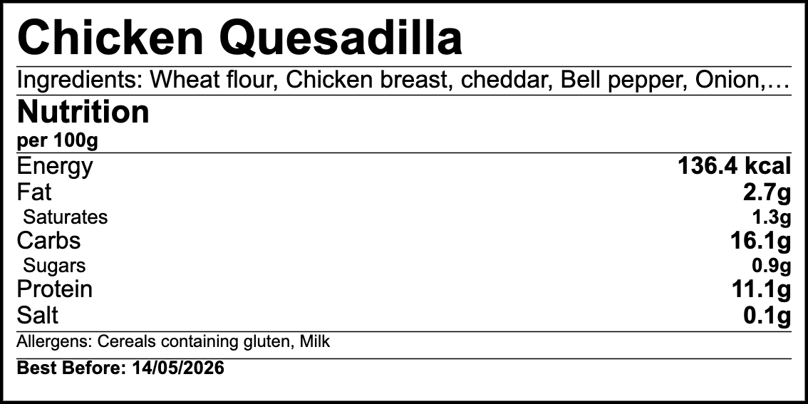 Nutrilabel