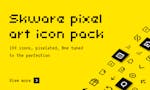 Skware - icon pack, 100 pixelized icons image