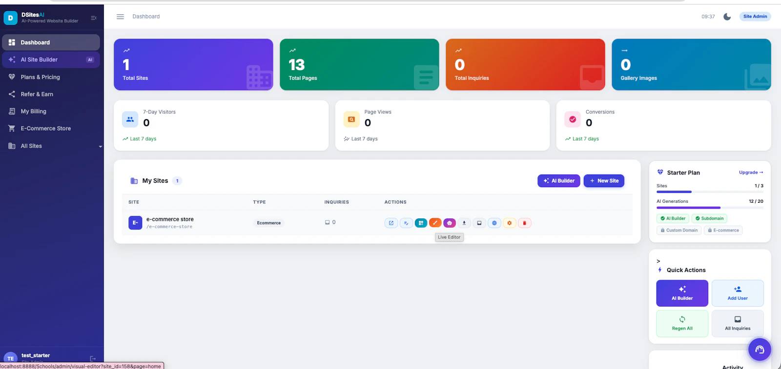 DSites AI screenshot 2