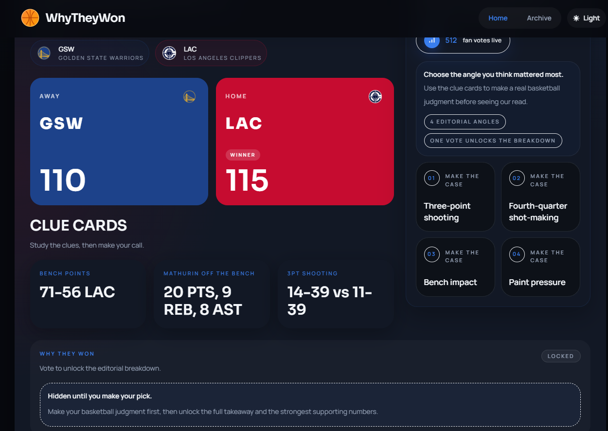 WhyTheyWon gallery image