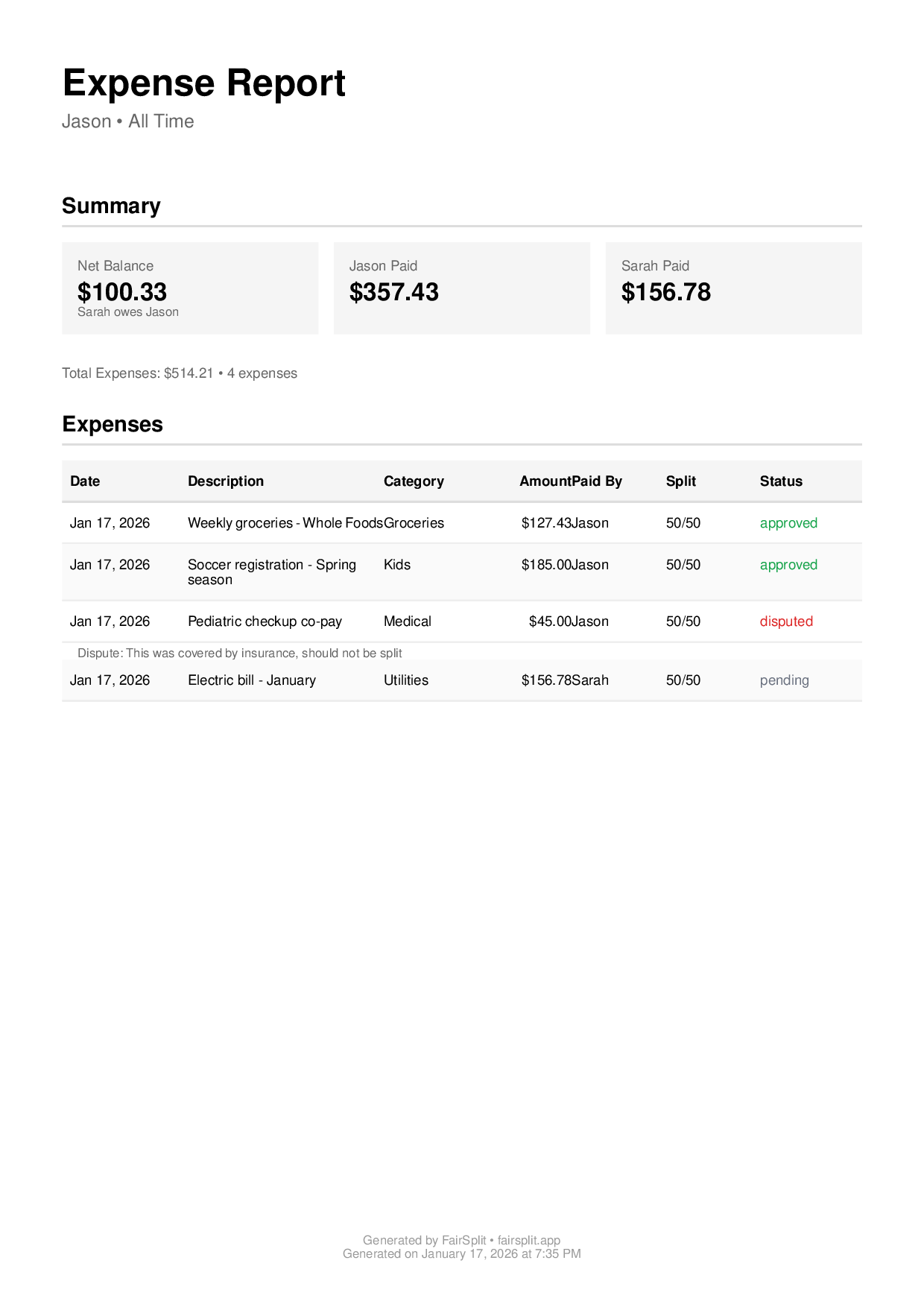 CoSplit - Screenshot 4 showing product features and functionality