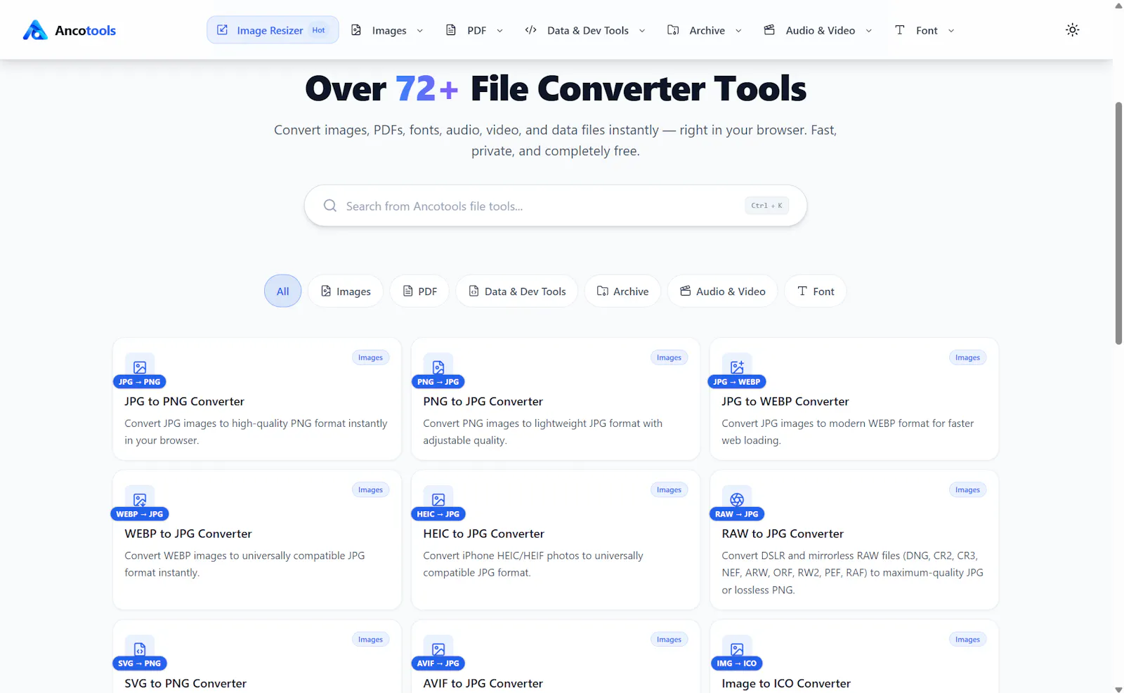 Ancotools screenshot 2