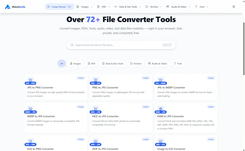 Ancotools screenshot 2