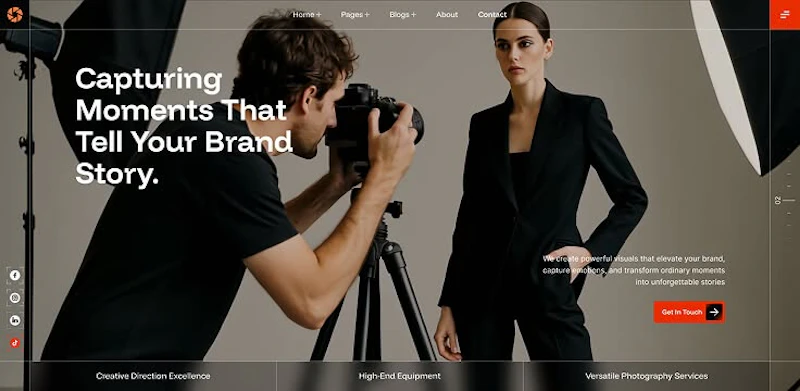 Photography WordPress Website Theme screenshot 9