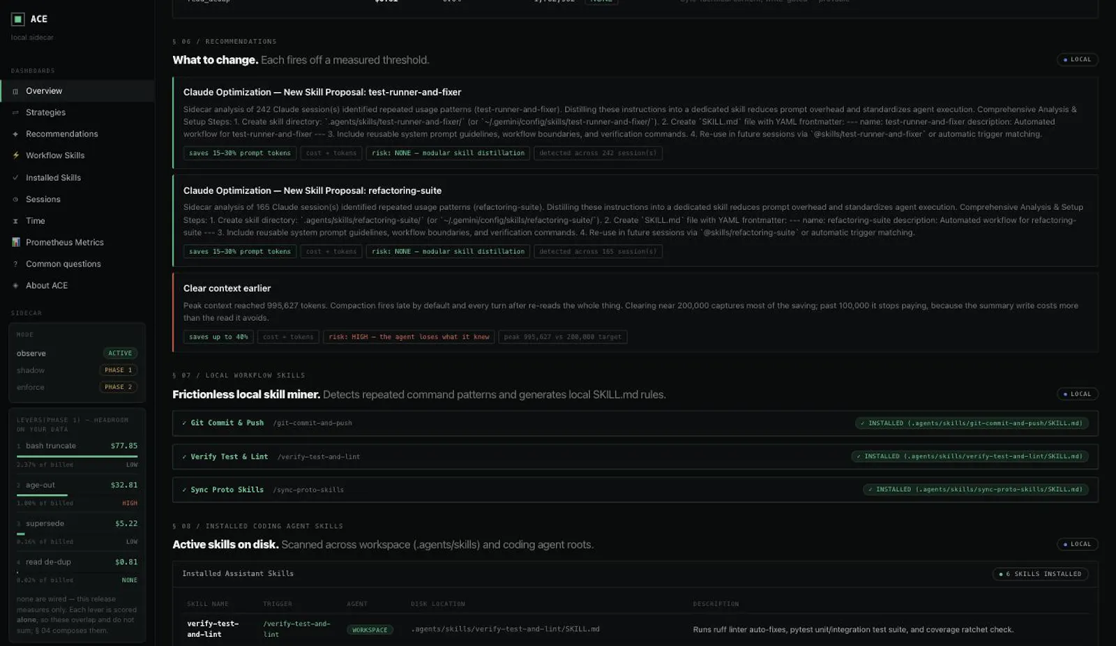 ACE Sidecar screenshot 3