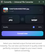 Convert files without uploads or tabs gallery image