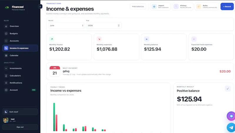 Financeel screenshot 3