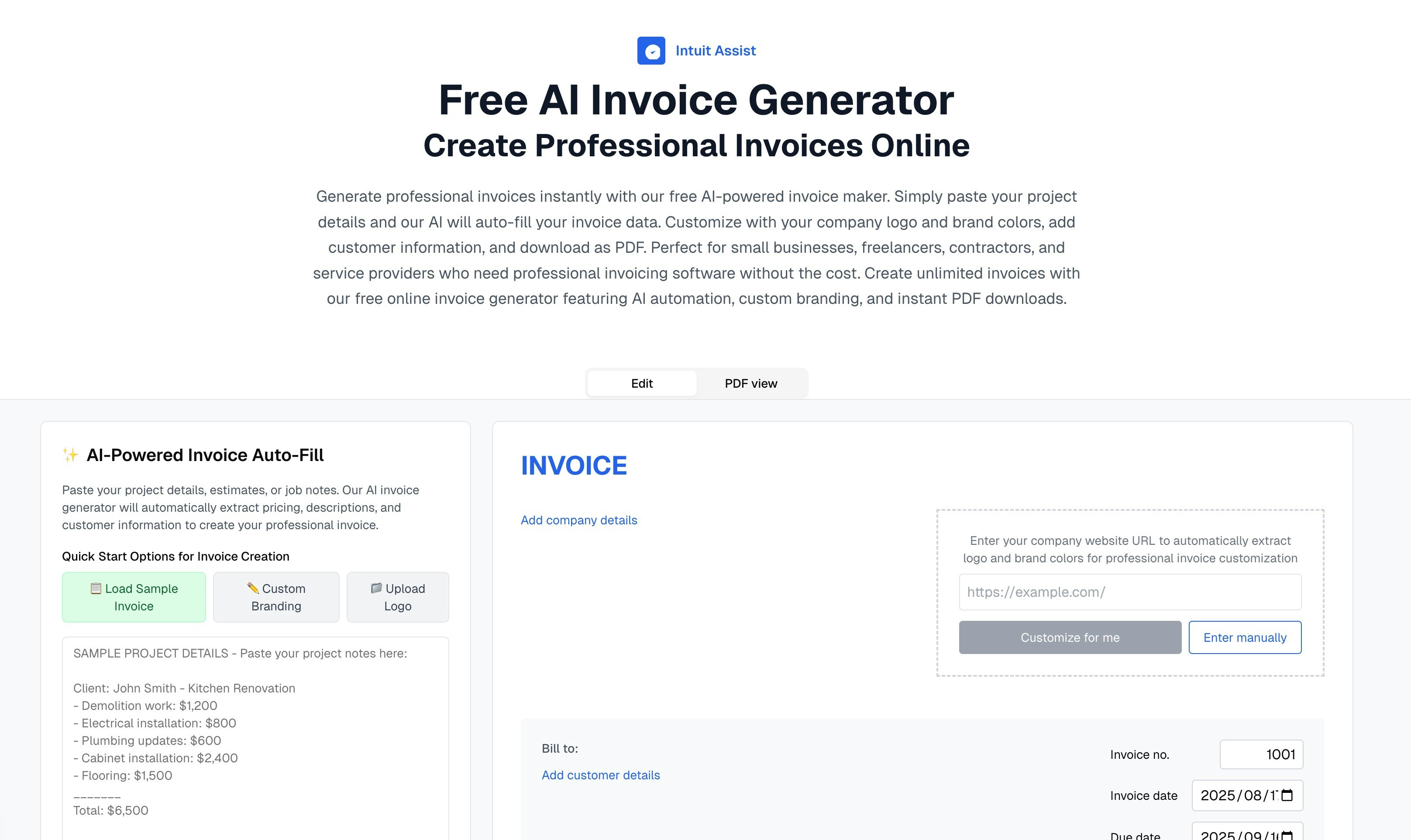 AI Invoice generator logo