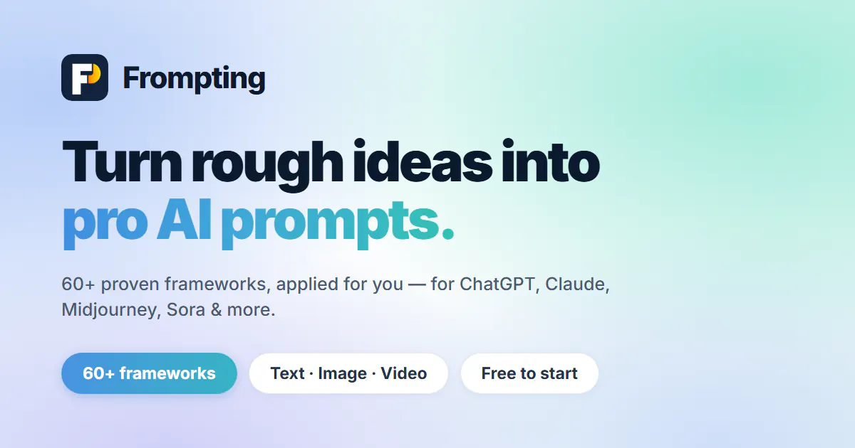 Frompting.com - Don't Write Prompts gallery image