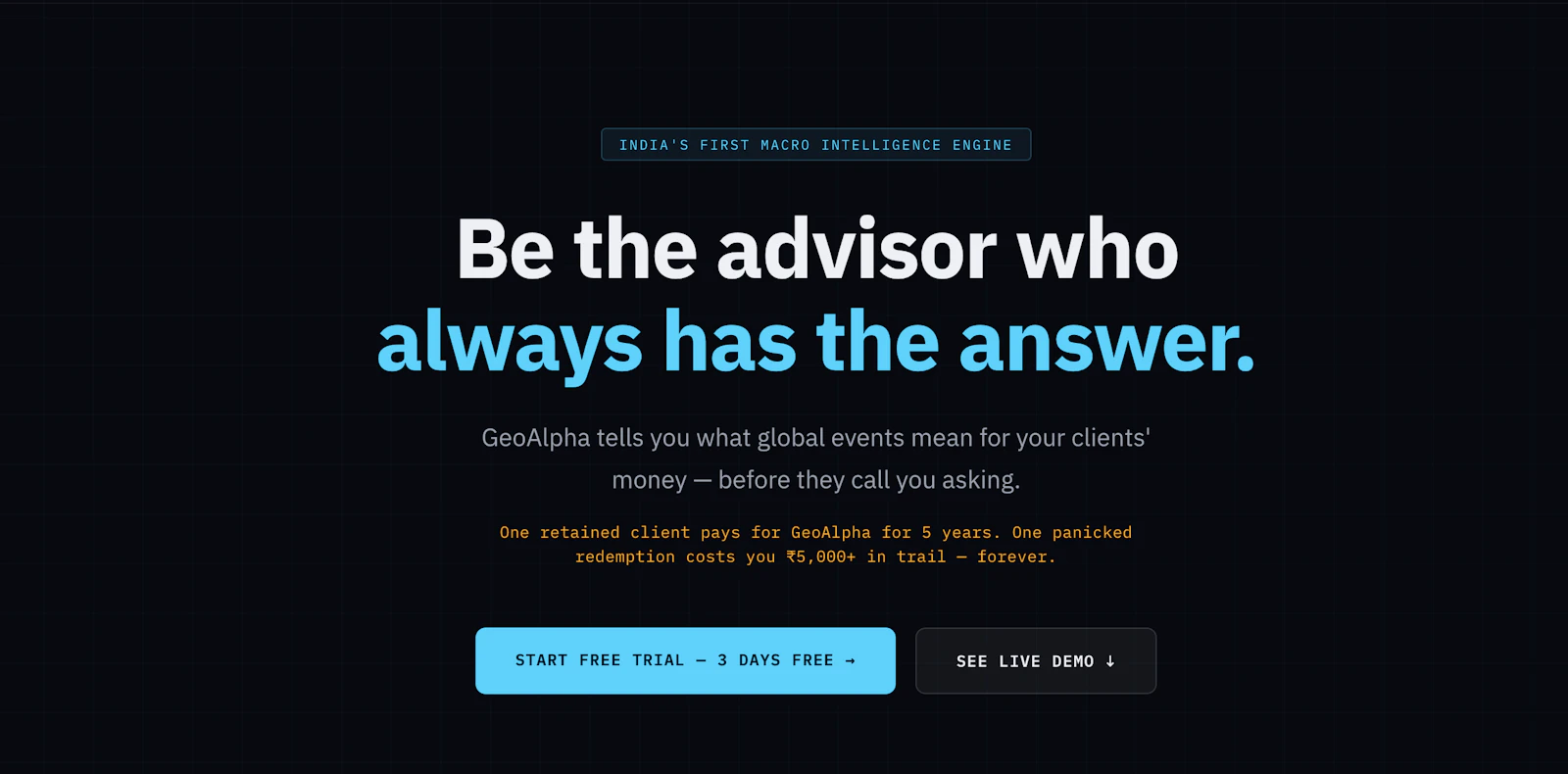 GeoAlpha AI screenshot 1