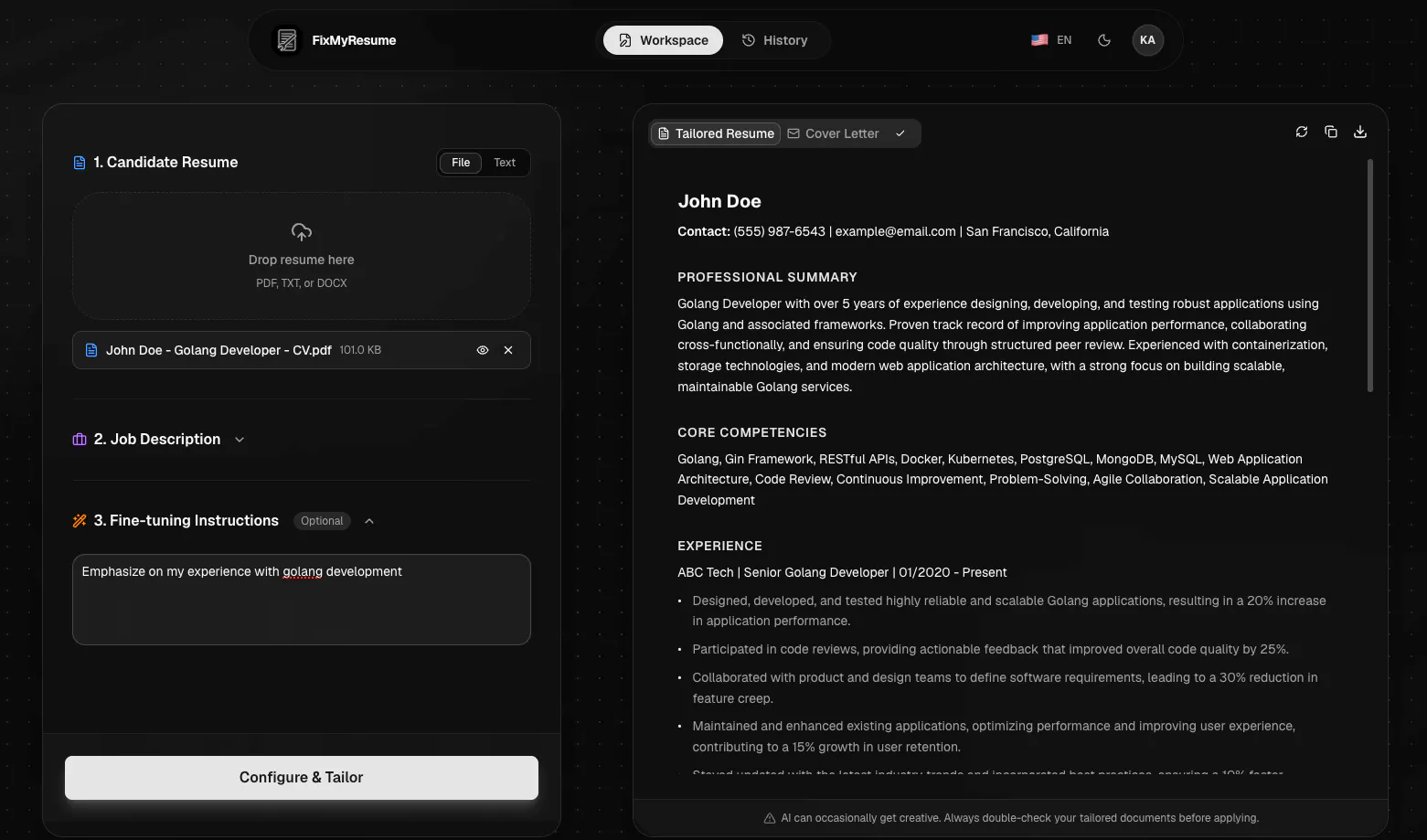 FixMyResume gallery image