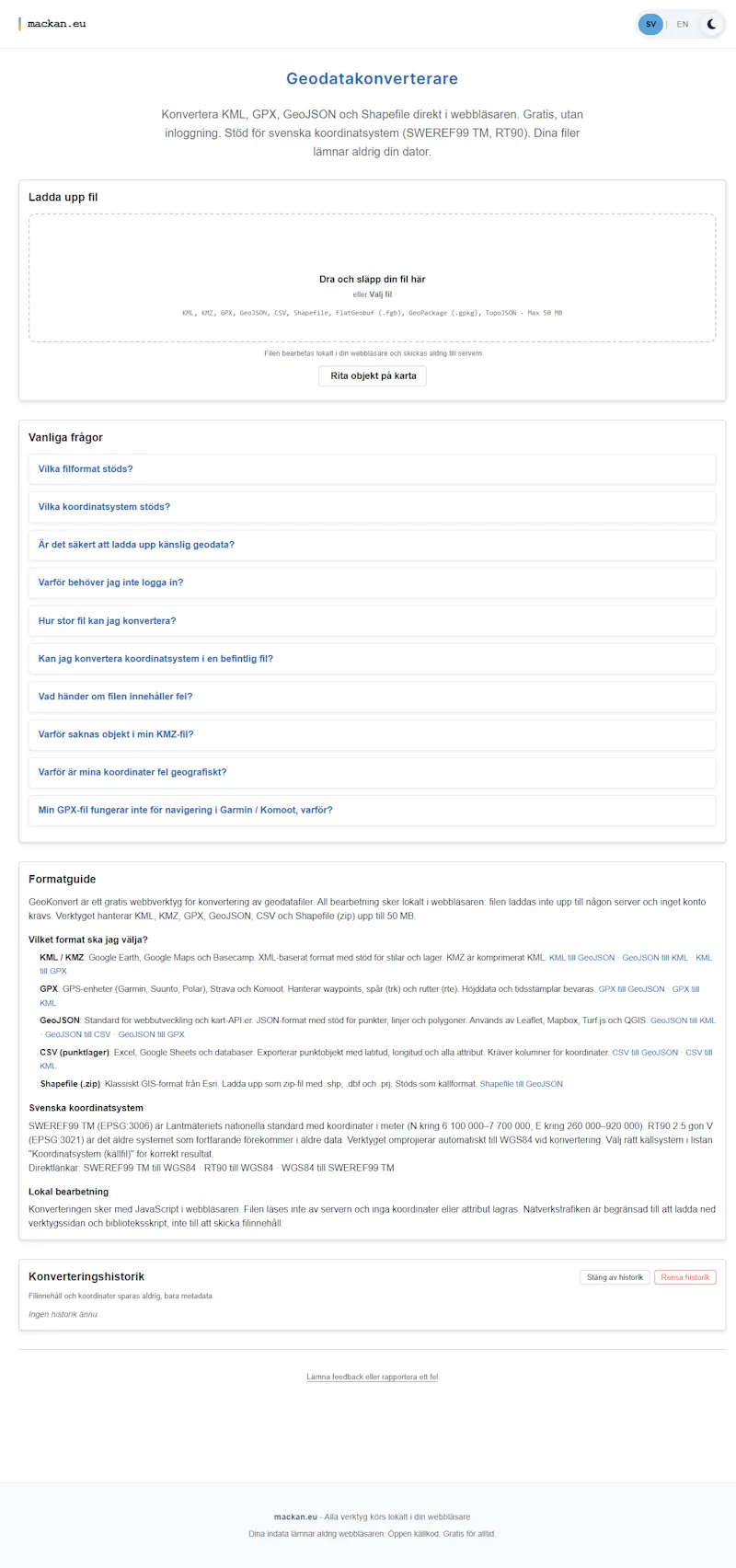 GeoConvert: geodata file converter screenshot 3