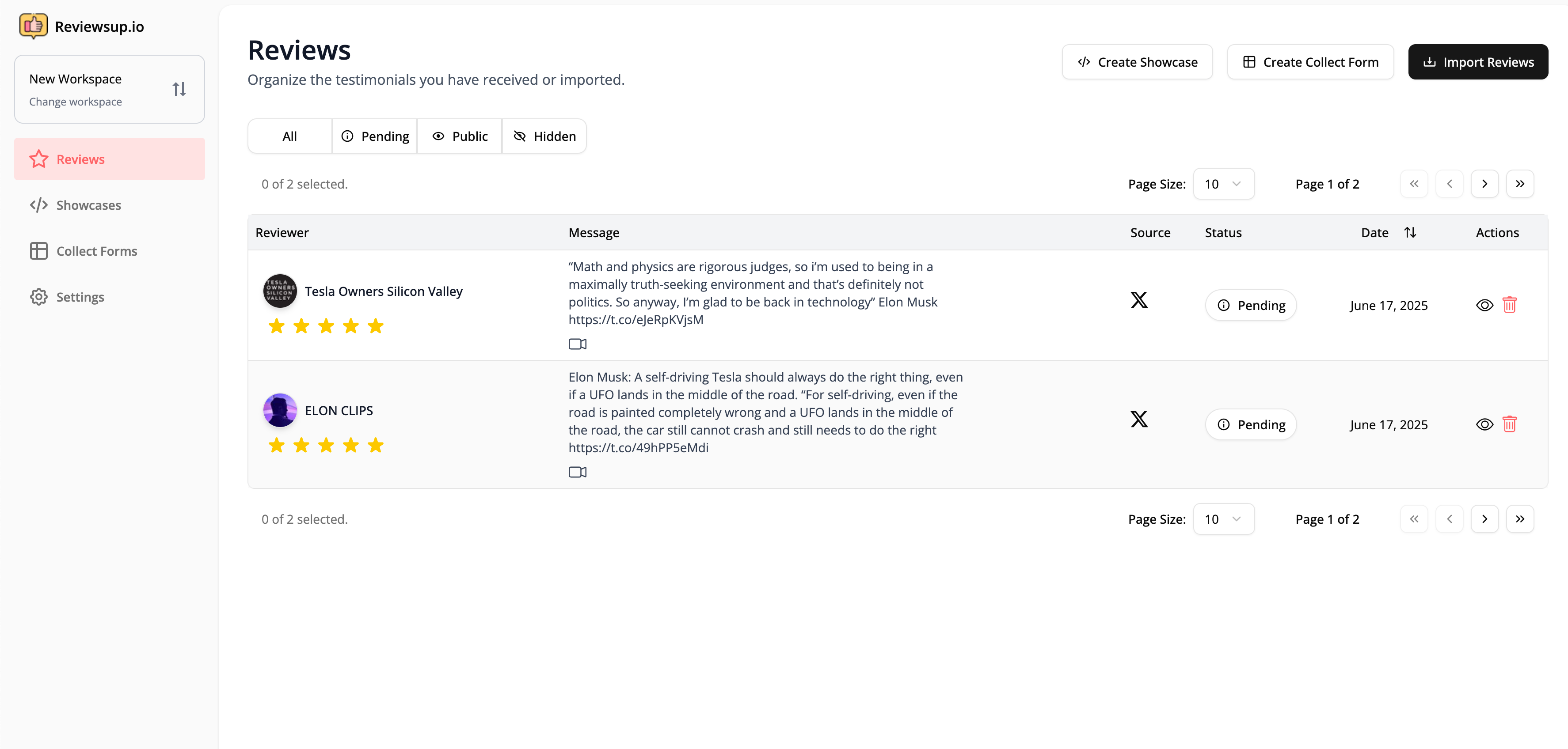 reviewsup.io screenshot 1 reviewsup.io screenshot 1