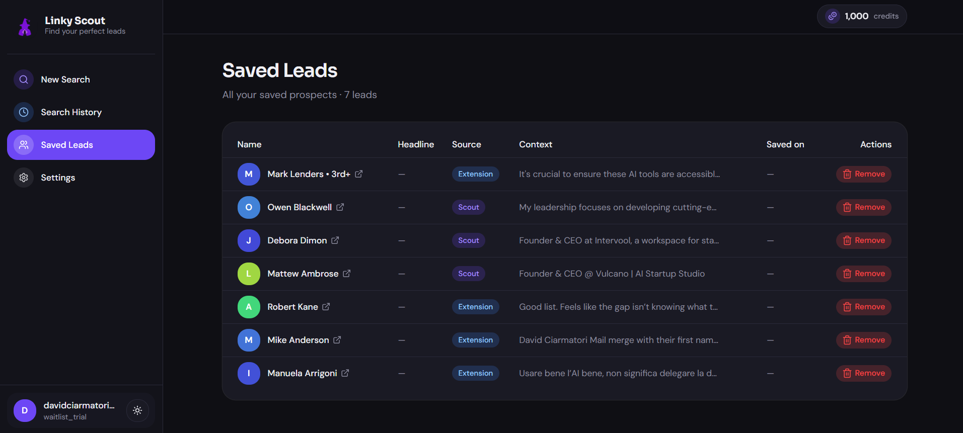 Linky — Find leads & Start conversations gallery image