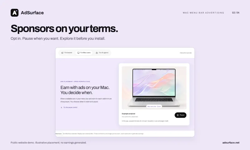 AdSurface screenshot 2