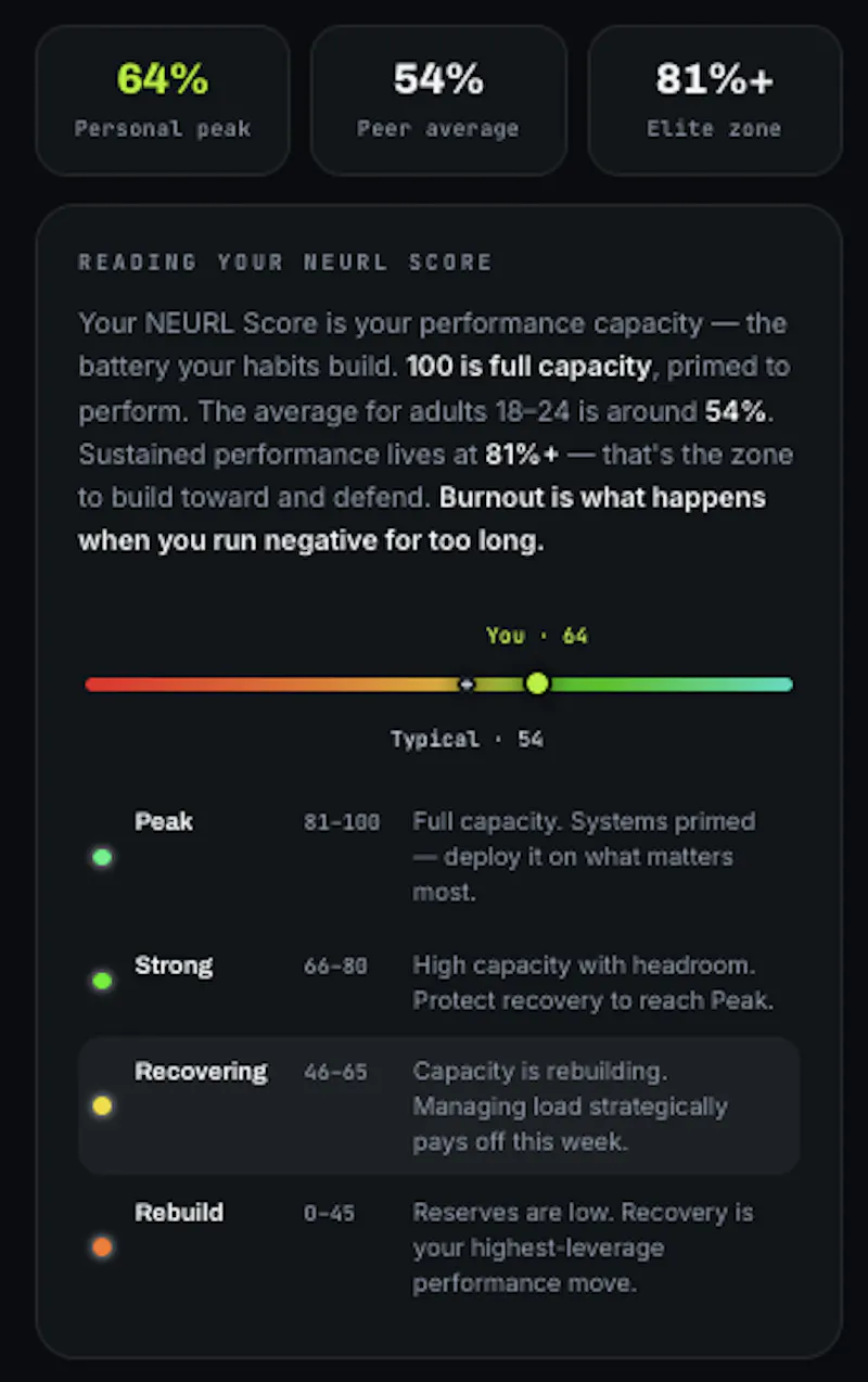 NEURL screenshot 2