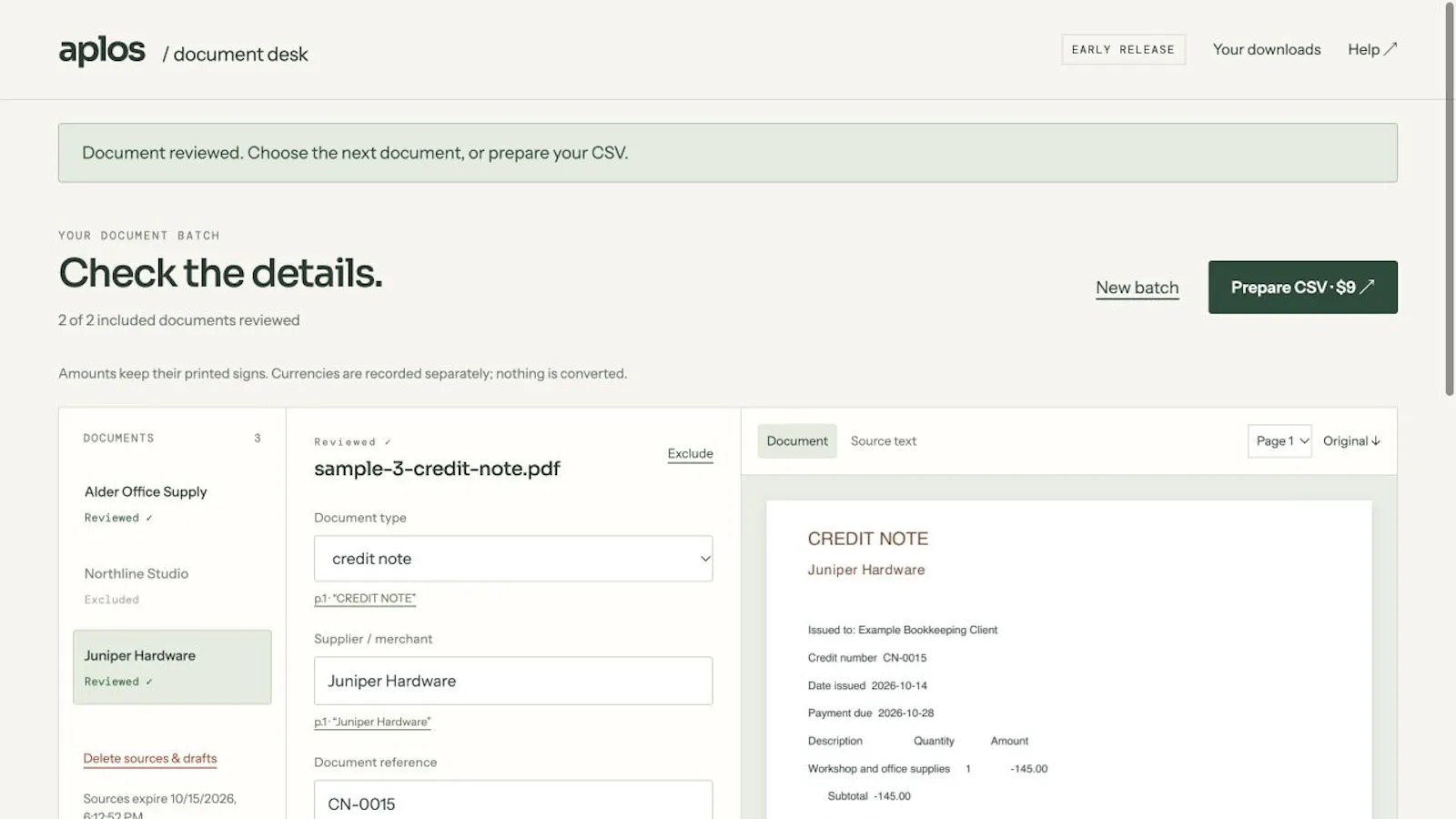 Aplos Document Desk screenshot 2
