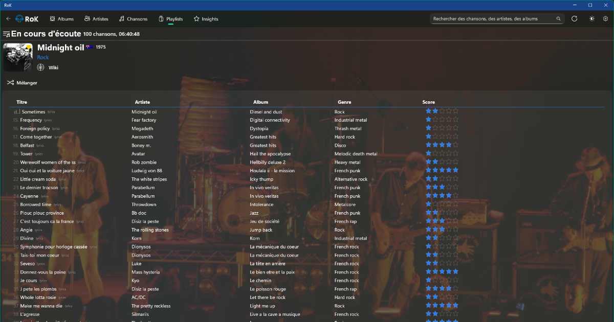 RoK music player gallery image