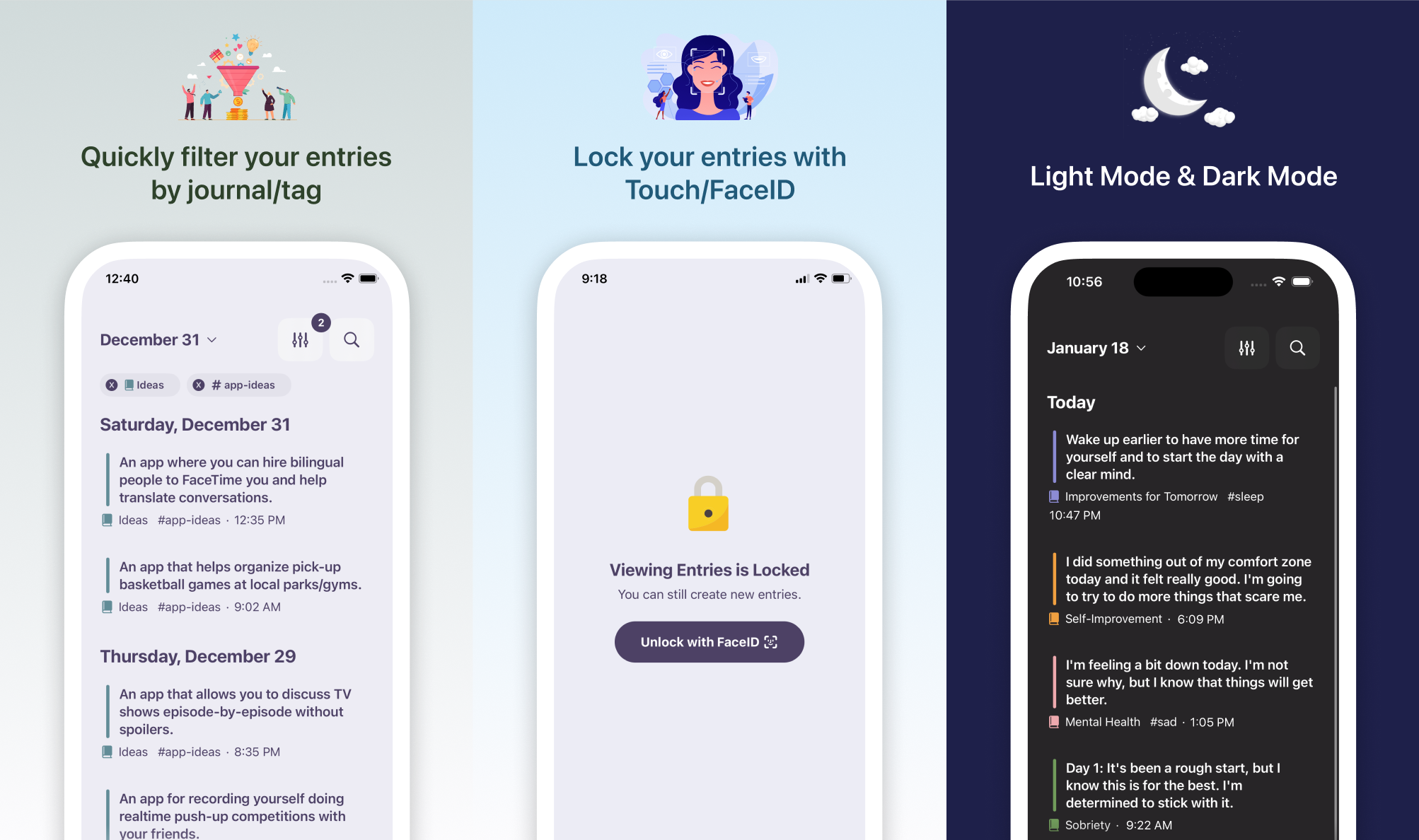 Krabbel - Microjournale app voor snelle reflecties en opmerkingen media 2