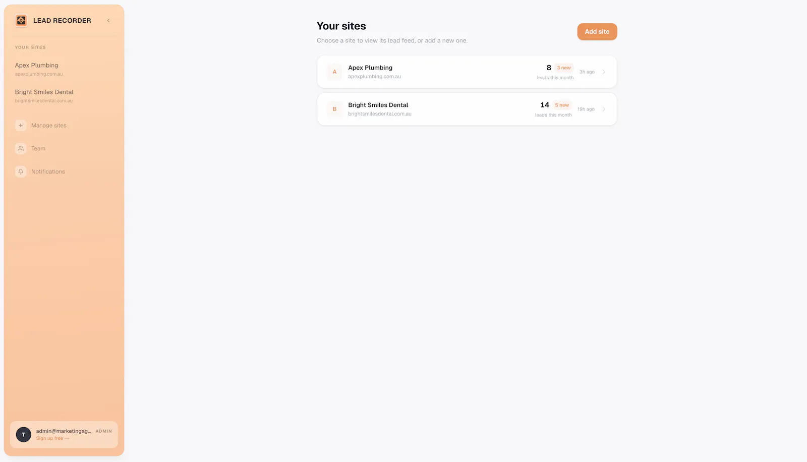 Lead Recorder screenshot 4