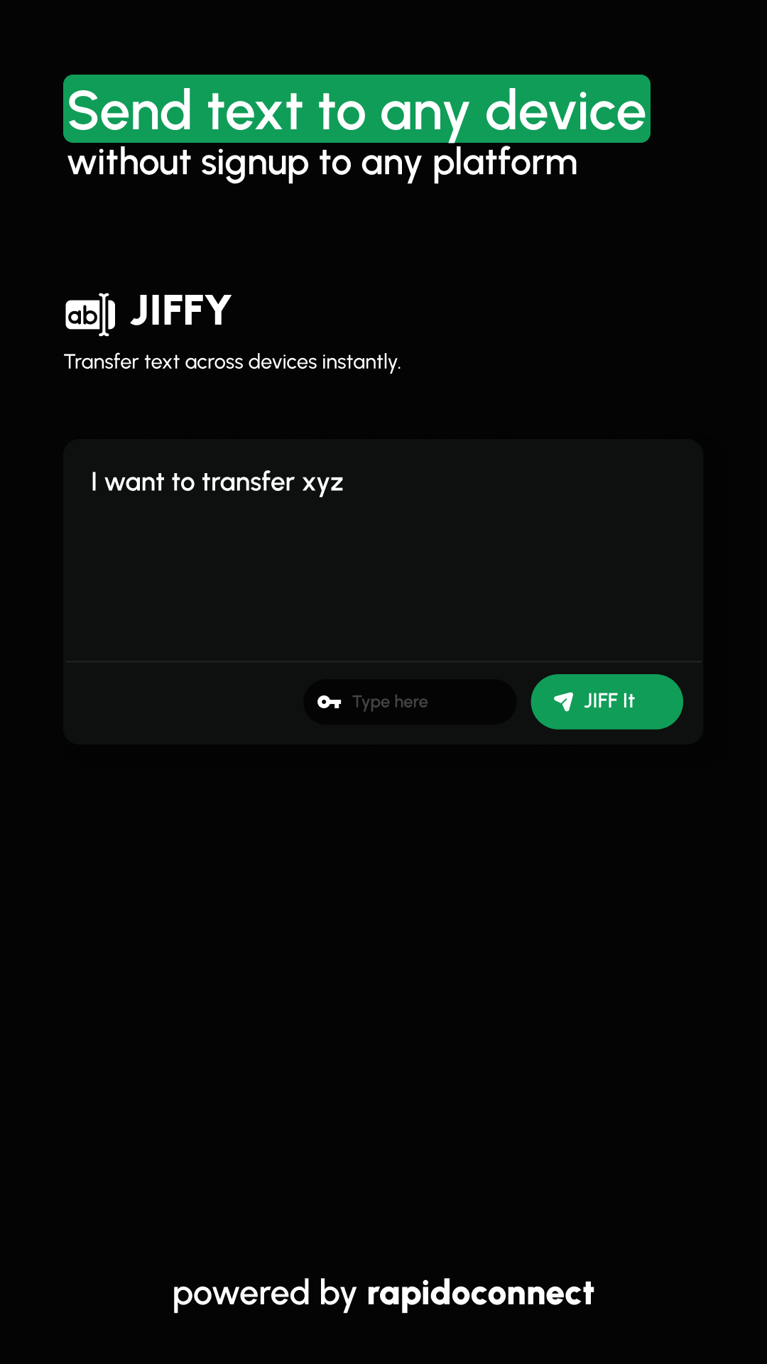 Jiffy：即时文字共享 - 跨设备传输文本。媒体2