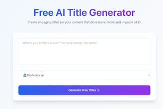 AI Title Generator gallery image