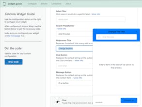 Zendesk Widget Guide gallery image