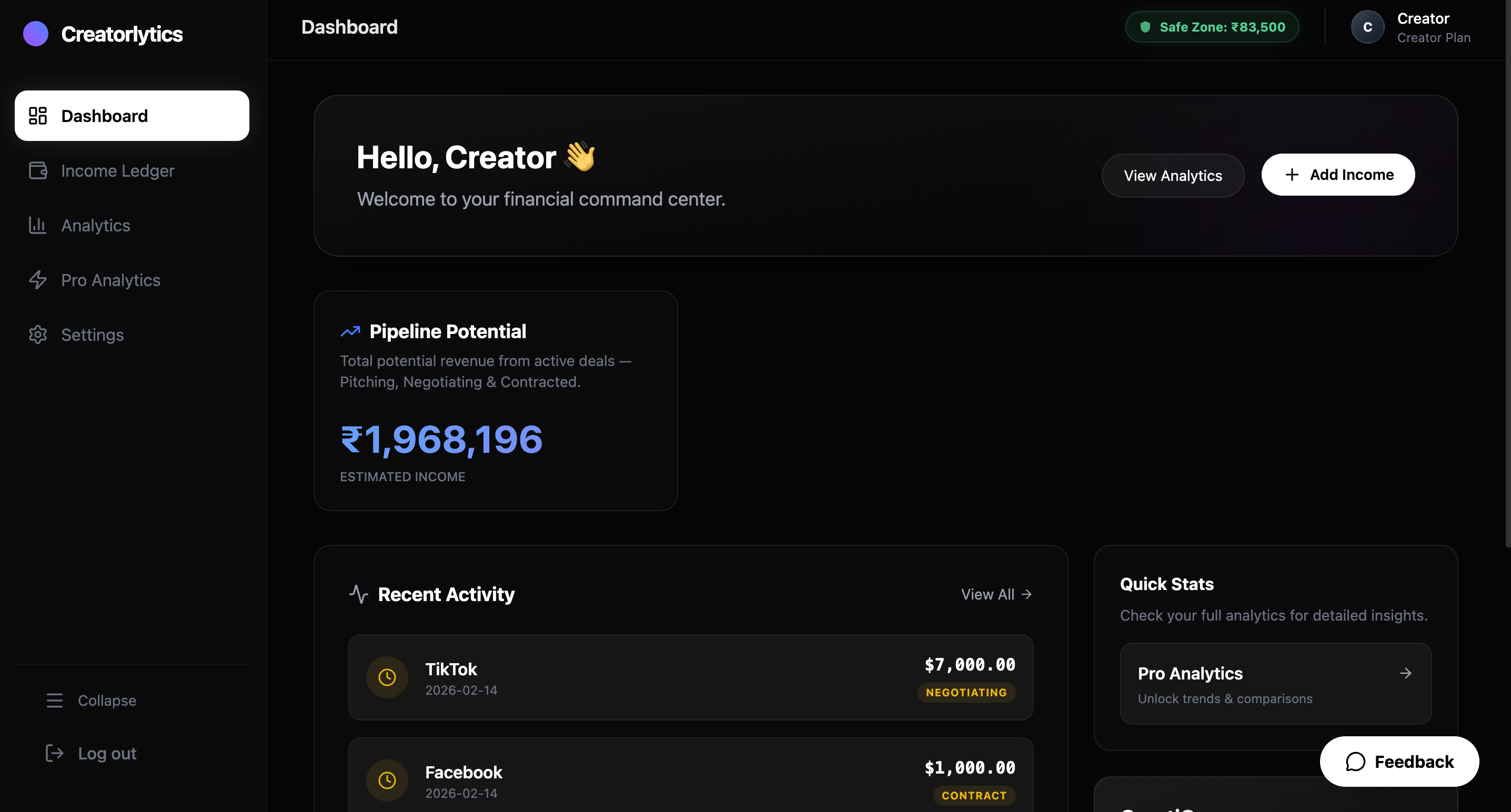 Creatorlytics gallery image