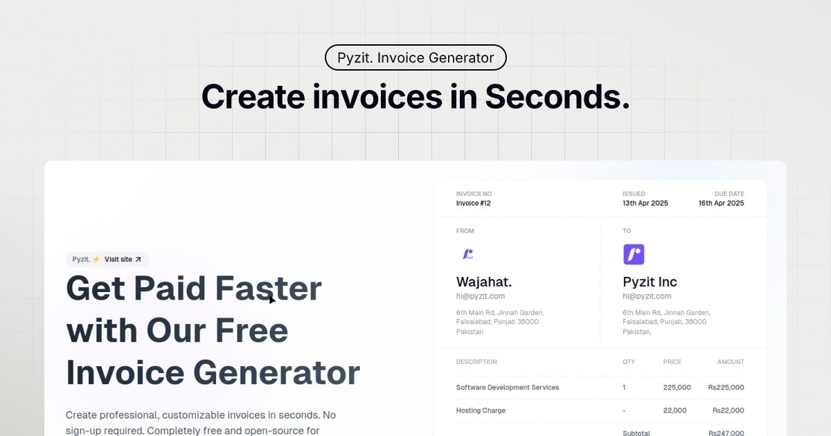 Invoice Generator gallery image