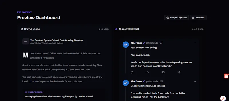 Postcraft Turn Content Into Viral Posts screenshot 3