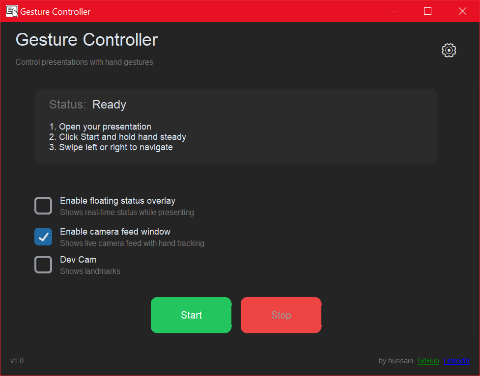GesturePresent - Screenshot 2 showing product features and functionality