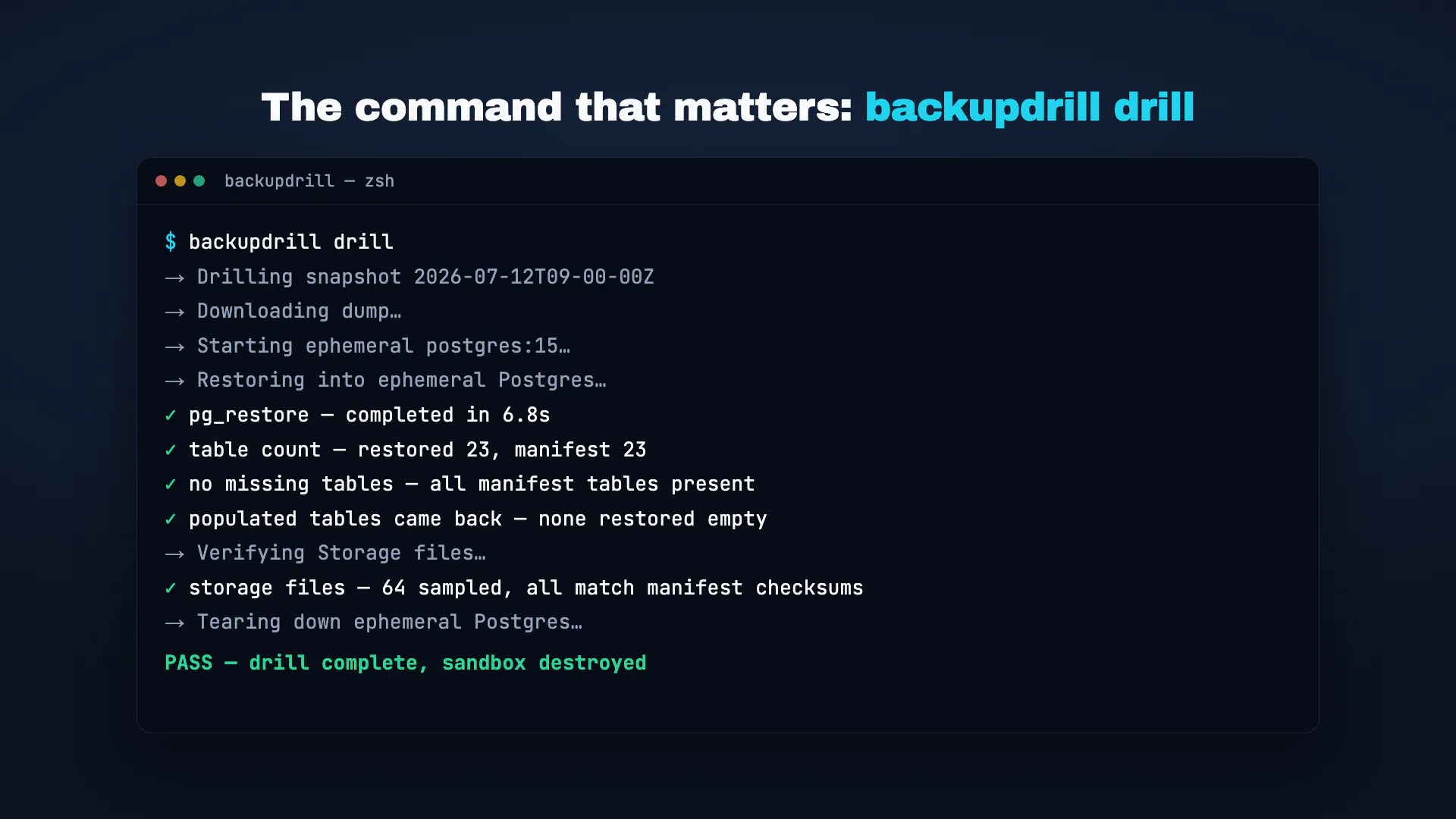 BackupDrill gallery image