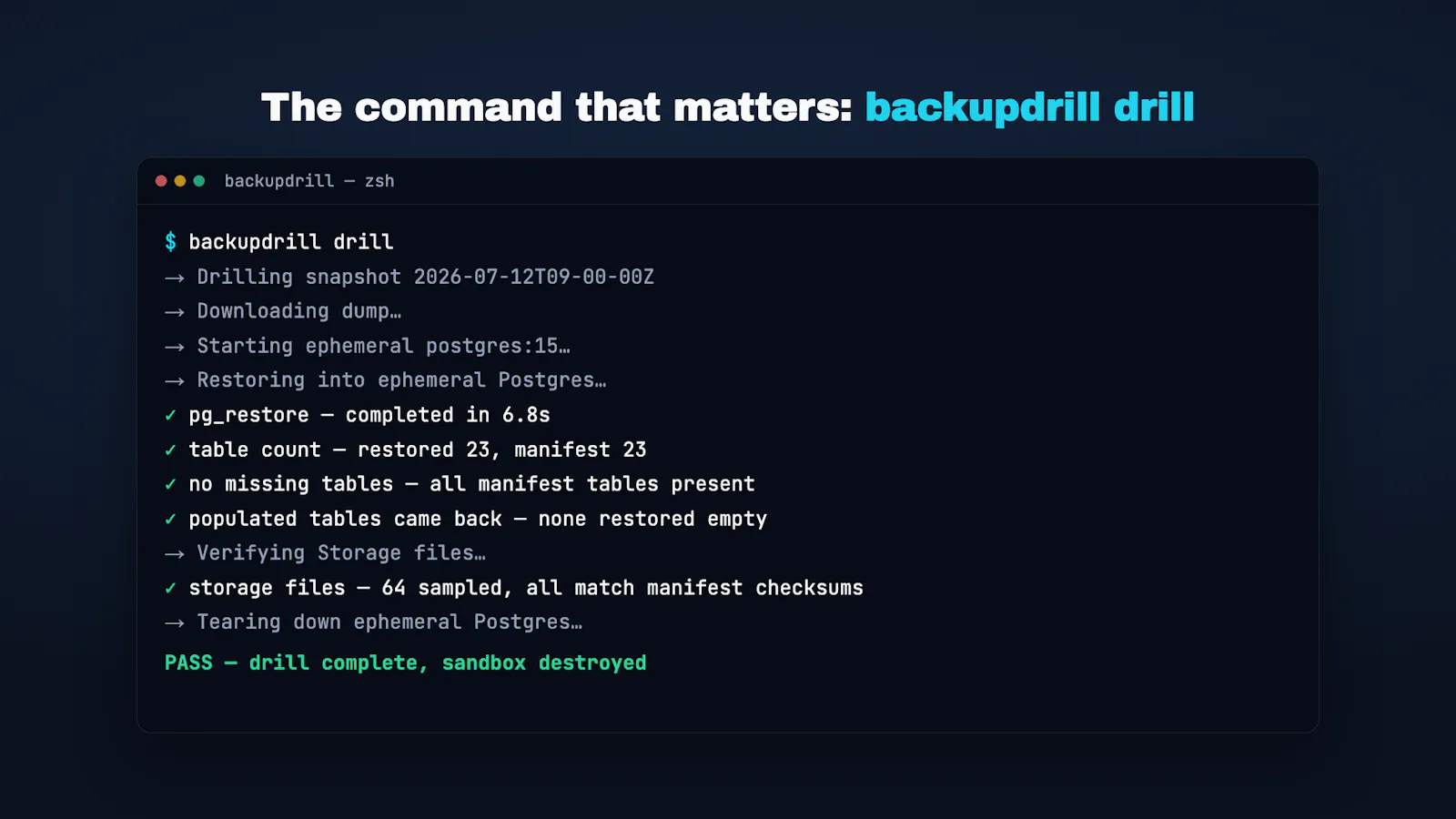 BackupDrill screenshot 4