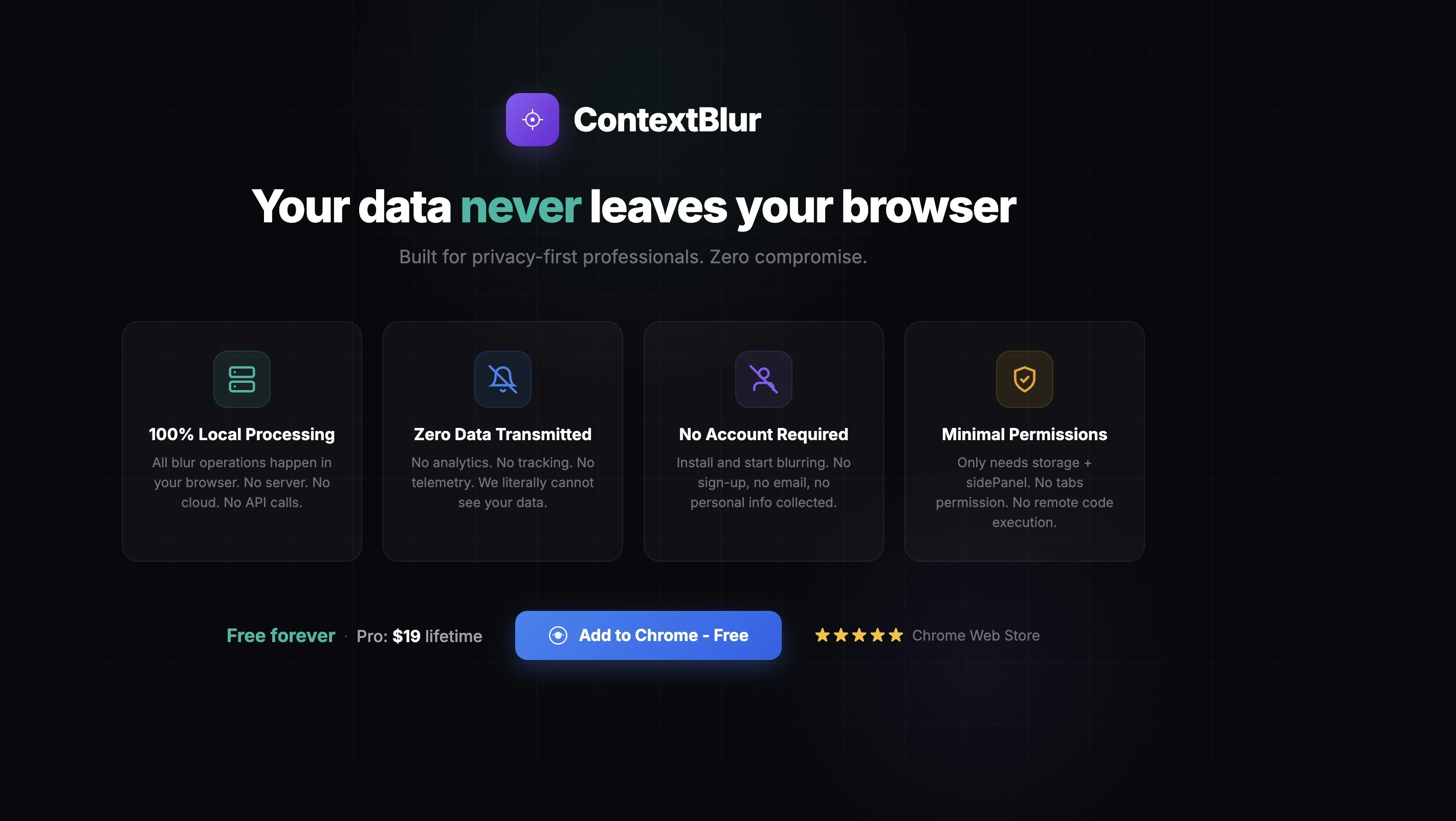 ContextBlur - Screenshot 5 showing product features and functionality