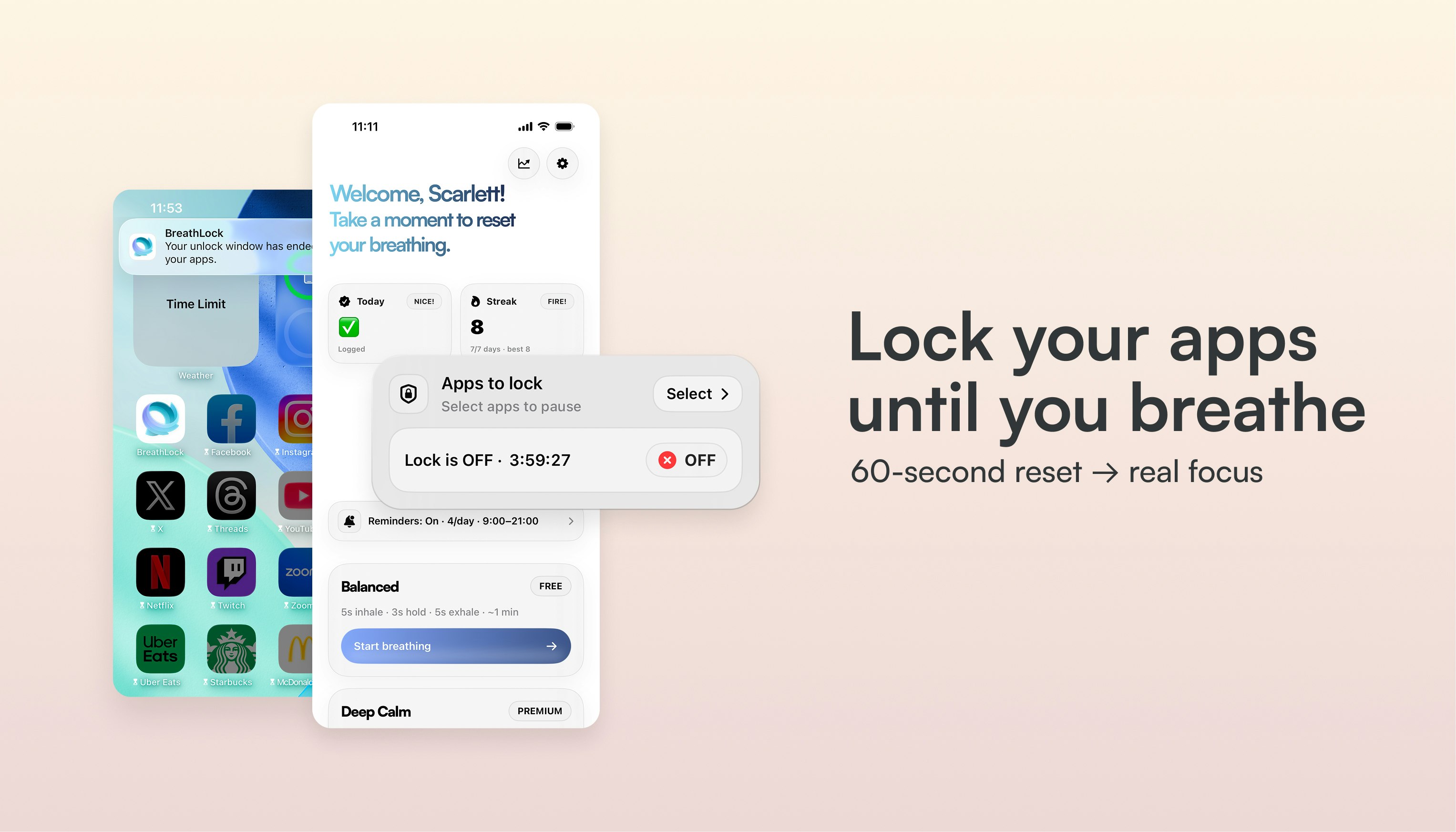 BreathLock — Lock Apps Until You Breathe gallery image
