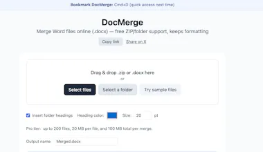 DocMerge — Private Word Merger gallery image