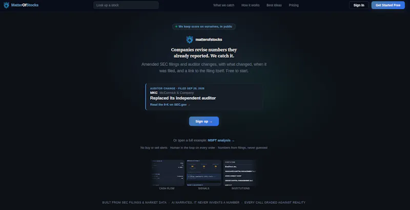 MatterOfStocks screenshot 1