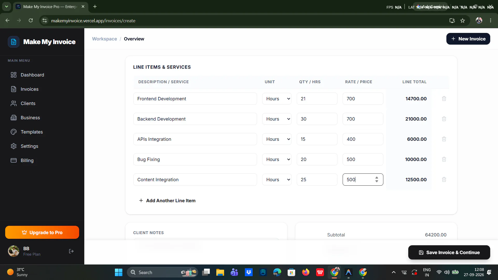 Make My Invoice Pro gallery image