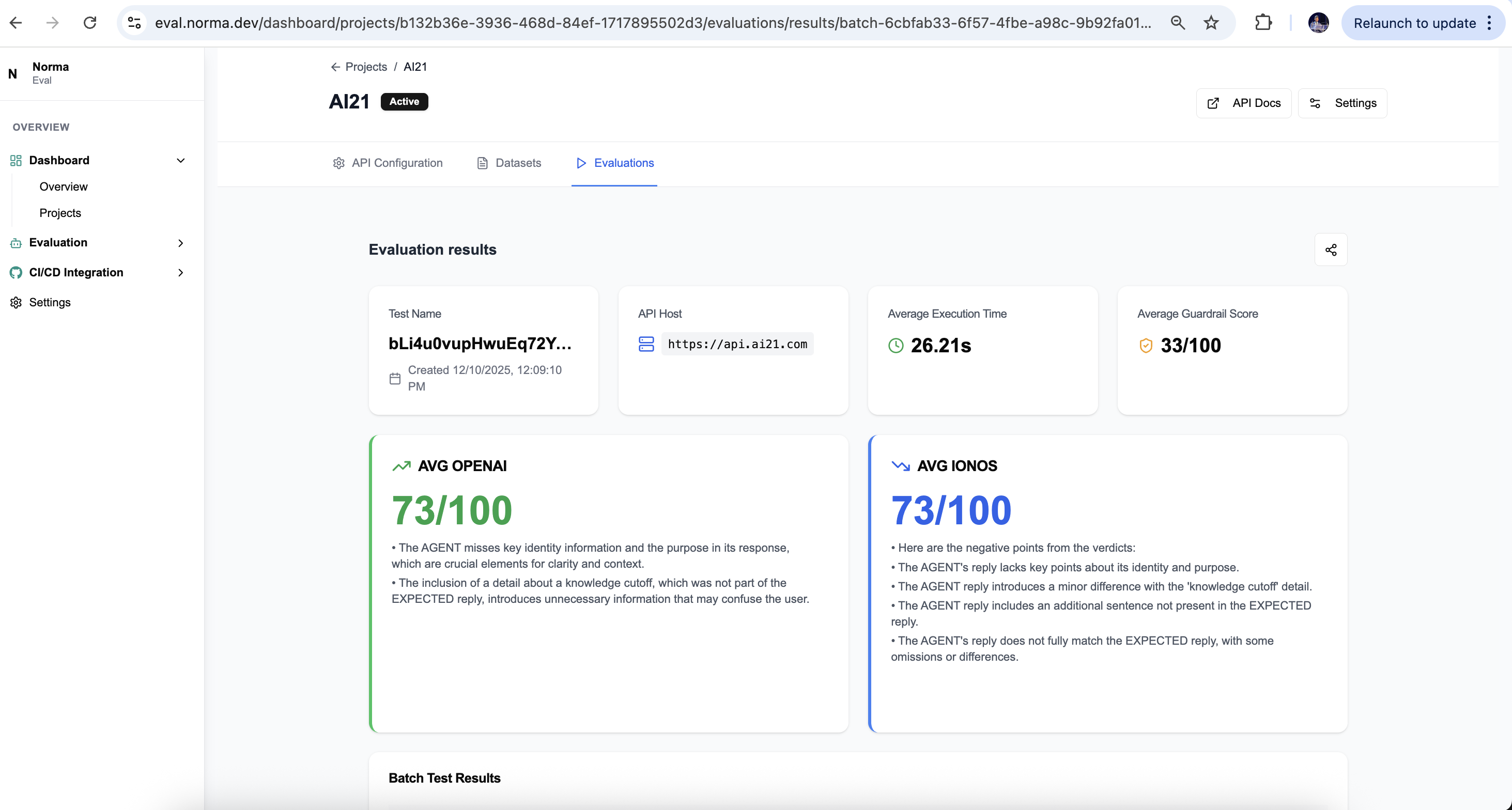 Eval Norma - Screenshot 3 showing product features and functionality