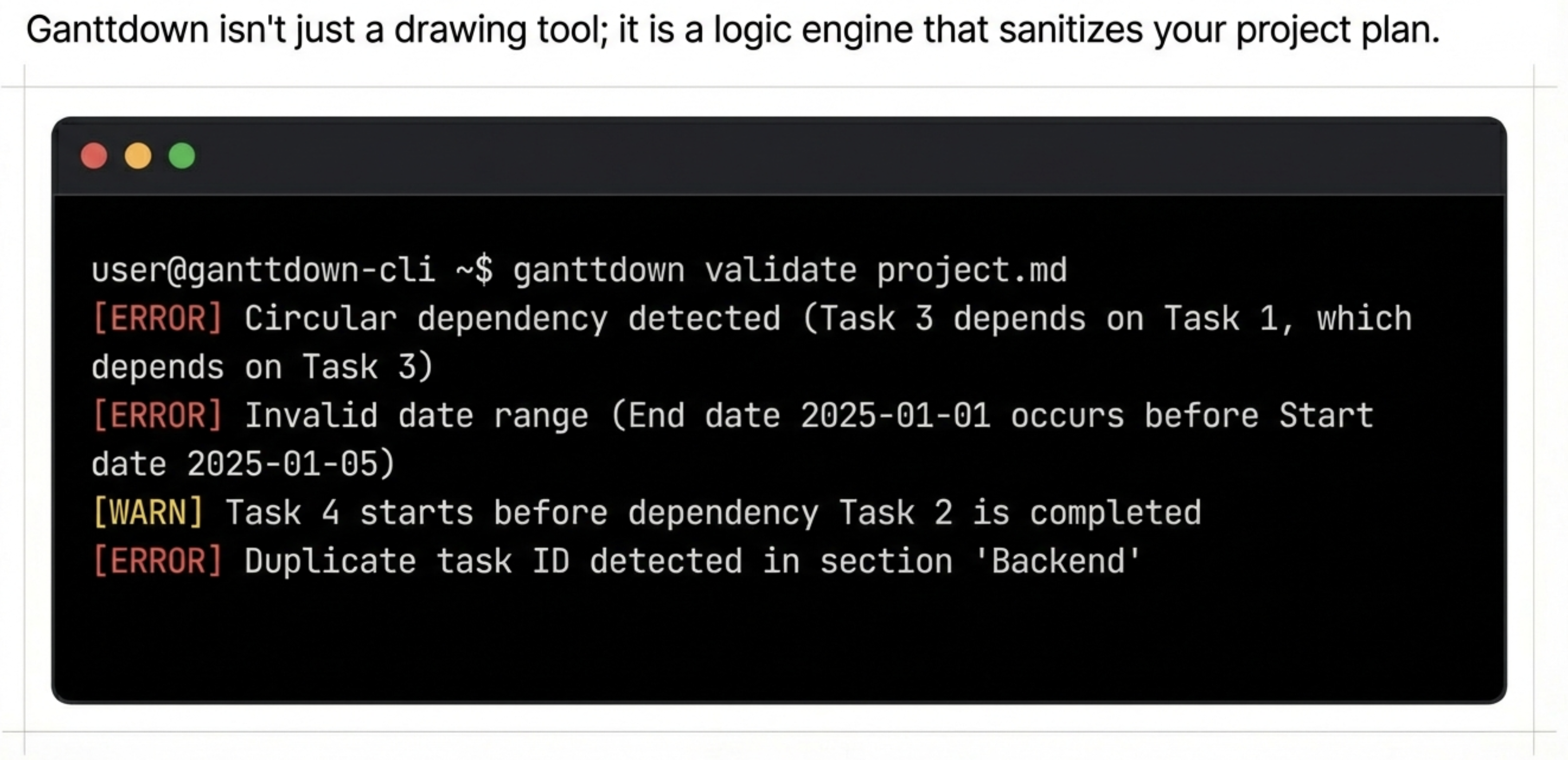 Ganttdown - Screenshot 4 showing product features and functionality