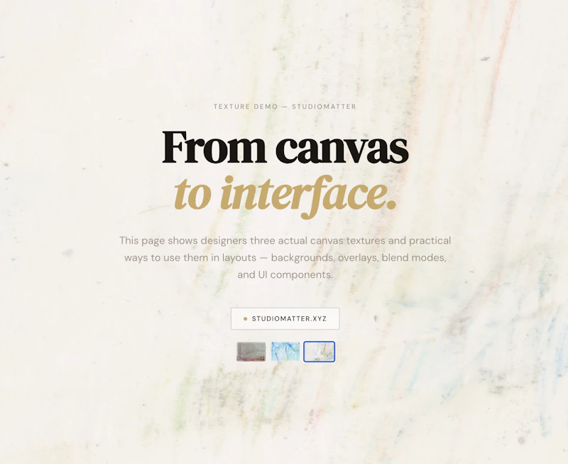 Studio Matter — Material UI Engine screenshot 2