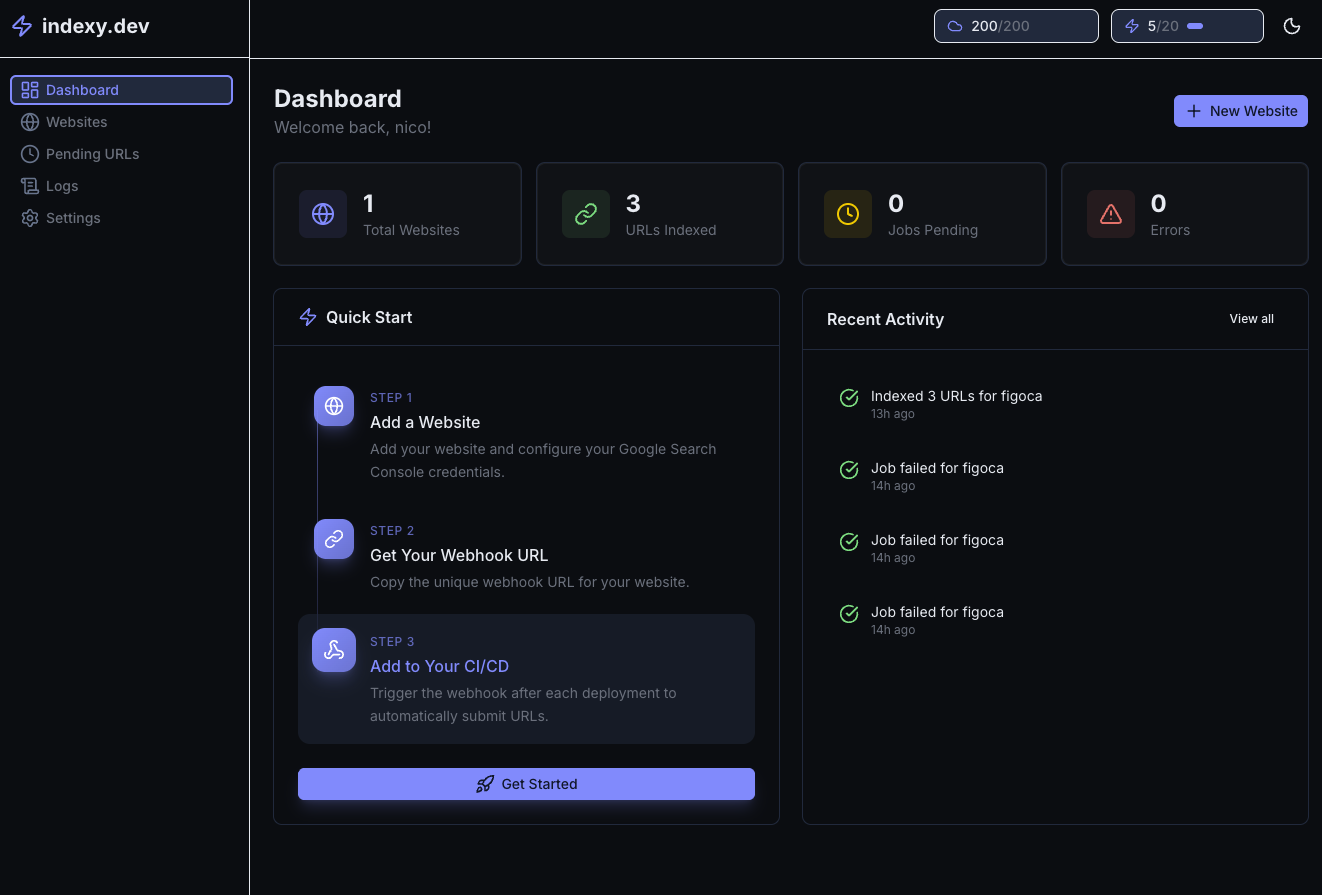 indexy.dev gallery image